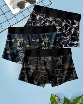 fixocra Men Pack of 3 Printed Trunks-picture-15