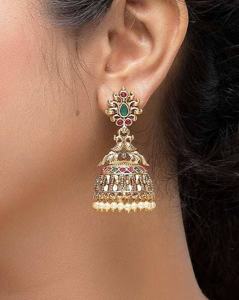 Karatcart Women Gold-Plated Kanakti Earrings