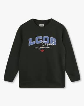 lee cooper Boys Typographic Print Regular Fit Sweatshirt-picture-36