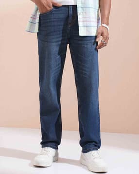highlander Men Mid-Wash Relaxed Fit Jeans-picture-24