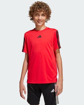 adidas kids Logo Print Training Essentials Relaxed Fit Crew-Neck T-Shirt-picture-32