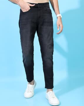 highlander Men Lightly Washed Tapered Fit Jeans-picture-31