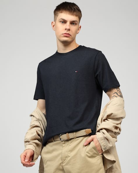 TOMMY HILFIGER Essential Heather Regular Fit Crew-Neck T-Shirt