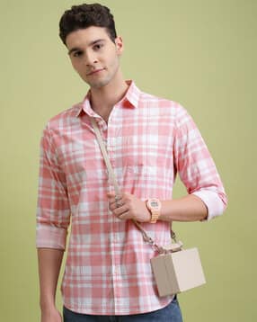 highlander Men Checked Slim Fit  Slim Fit Shirt-picture-18