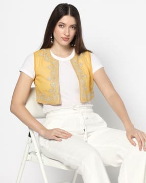 yousta Women Embroidered Regular Fit Shrug-picture-28