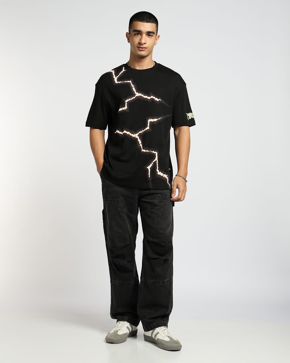 Buy Jet Black Tshirts for Men by Altheory Sport by AZORTE Online