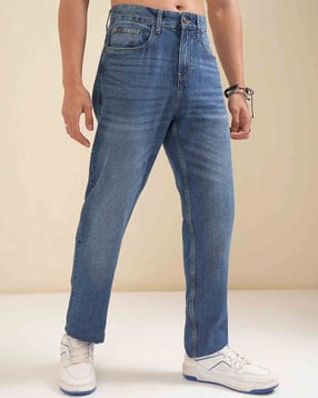 highlander Men Mid-Wash Relaxed Fit Jeans-picture-46