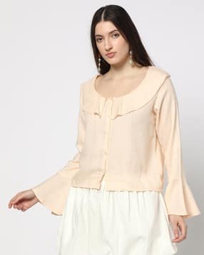 yousta Women Striped Regular Fit Scoop-Neck Top-picture-13