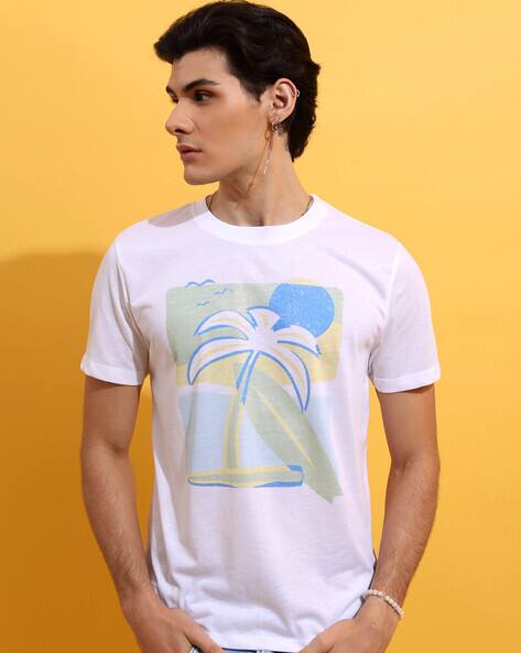 Highlander Men Printed Relaxed Fit Casual T-Shirt