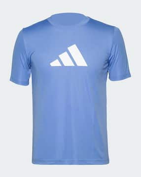 adidas kids Boys Performance Logo Print Relaxed Fit Round-Neck T-Shirt-picture-51