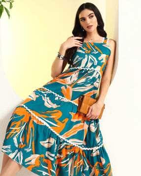 xqsee Women Printed Tiered Dress-picture-32
