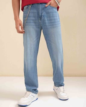 highlander Men Mid-Wash Straight Fit Jeans-picture-40