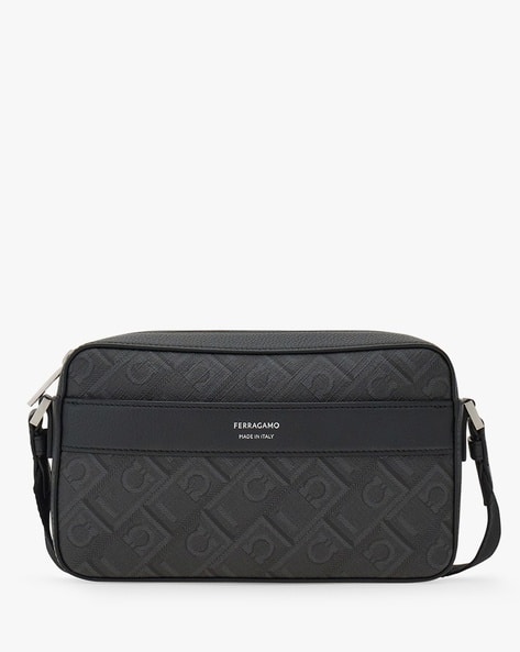 Monogram Leather Crossbody Bag