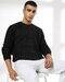 RN SWEATER WITH TEXTURE DESIGN, BLACK, M