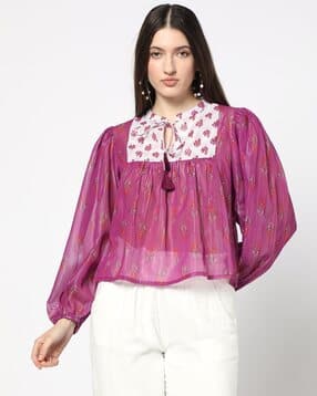 yousta Women Floral Print Regular Fit Top-picture-49
