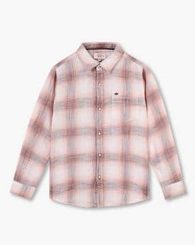 Boys Plaid Check Shirt