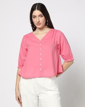yousta Women V-Neck Casual Top-picture-19