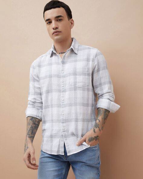 Fame forever by lifestyle Men Checks Regular Fit Shirt