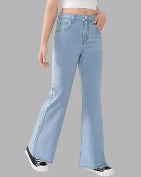adbucks Girls High Rise Straight Jeans-picture-0