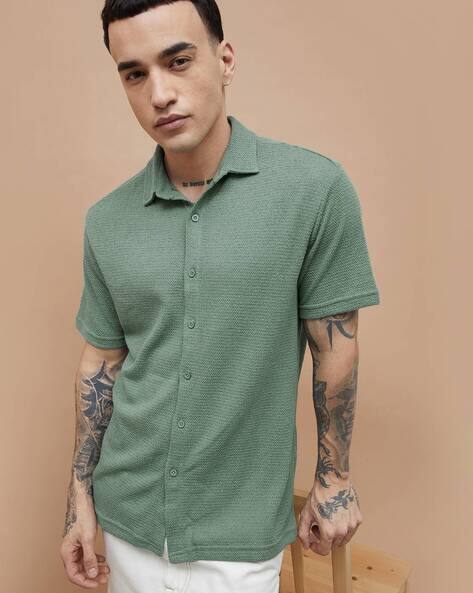 Fame forever by lifestyle Men Abstract Regular Fit Shirt