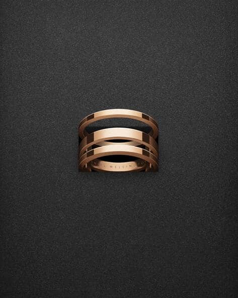 Daniel Wellington Women Stainless Steel Rose Gold-Plated Elan Ring - DW00400126