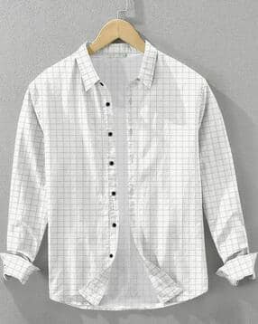 voroxy x ag Men Checked Regular Fit Shirt with Spread Collar-picture-21