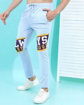 highlander Men Typographic Print Mid-Rise Straight Track Pants-picture-48