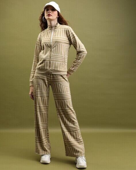 Tokyo Talkies Women Geometric Print 2-Piece Co-Ord Set