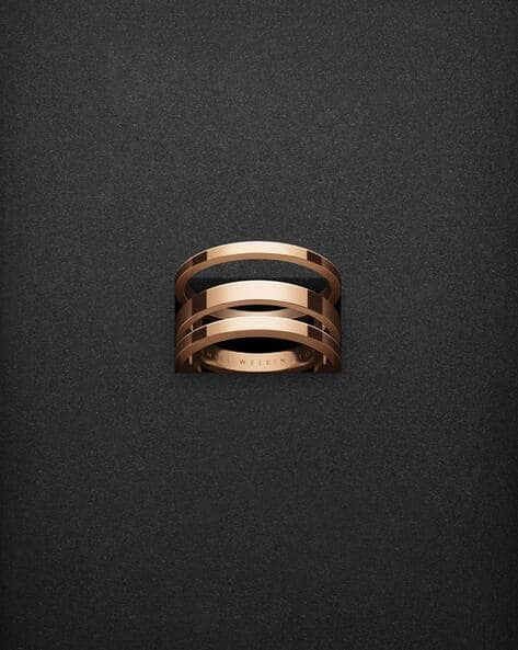 Daniel Wellington Women Stainless Steel Rose Gold-Plated Elan Ring - DW00400128