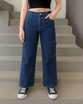 adbucks Girls High Rise Straight Jeans-picture-20