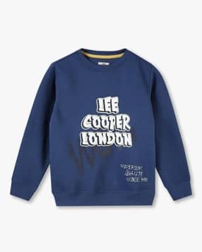 Boys Brand Print Regular Fit Sweatshirt-image-10