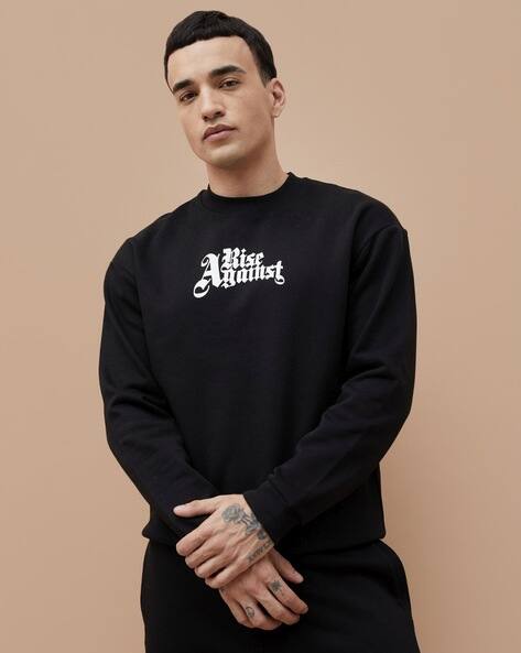 Fame forever by lifestyle Men Typographic Print Regular Fit Sweatshirt
