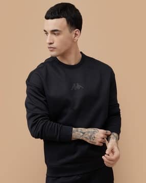 Men Regular Fit Crew-Neck Sweatshirt