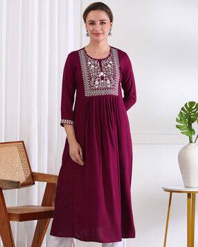 anandita Women Embroidery Flared Kurta-picture-22