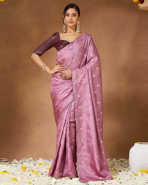 Women Saree with Woven Motifs