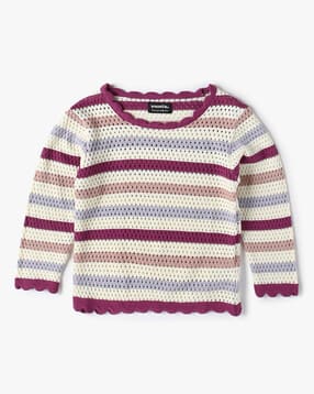 yousta Girls Striped Casual Sweater-picture-26