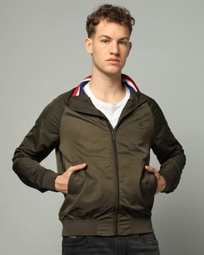 u.s. polo assn. Men Regular Fit Bomber Jacket with Logo Embroidery-picture-34