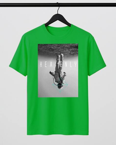 NEONOMAD Men Printed Regular Fit Crew-Neck T-Shirt
