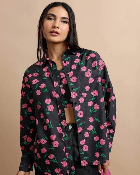 Tokyo Talkies Women Floral Print 3-Piece Co-Ord Set