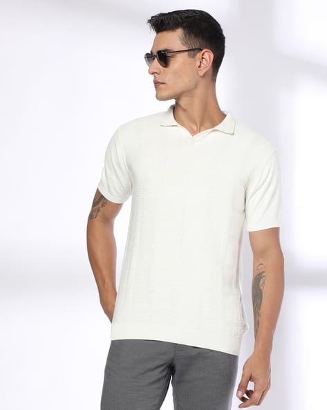 NETPLAY Men Johnny Slim Fit Cotton Polo T-Shirt
