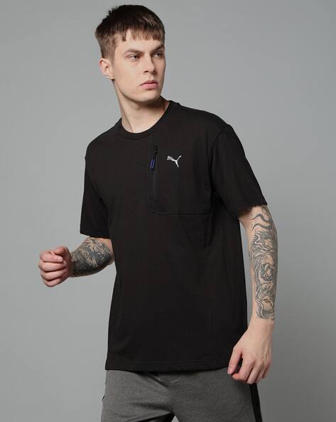 Puma Men Graphic Print Relaxed Fit Crew-Neck T-Shirt