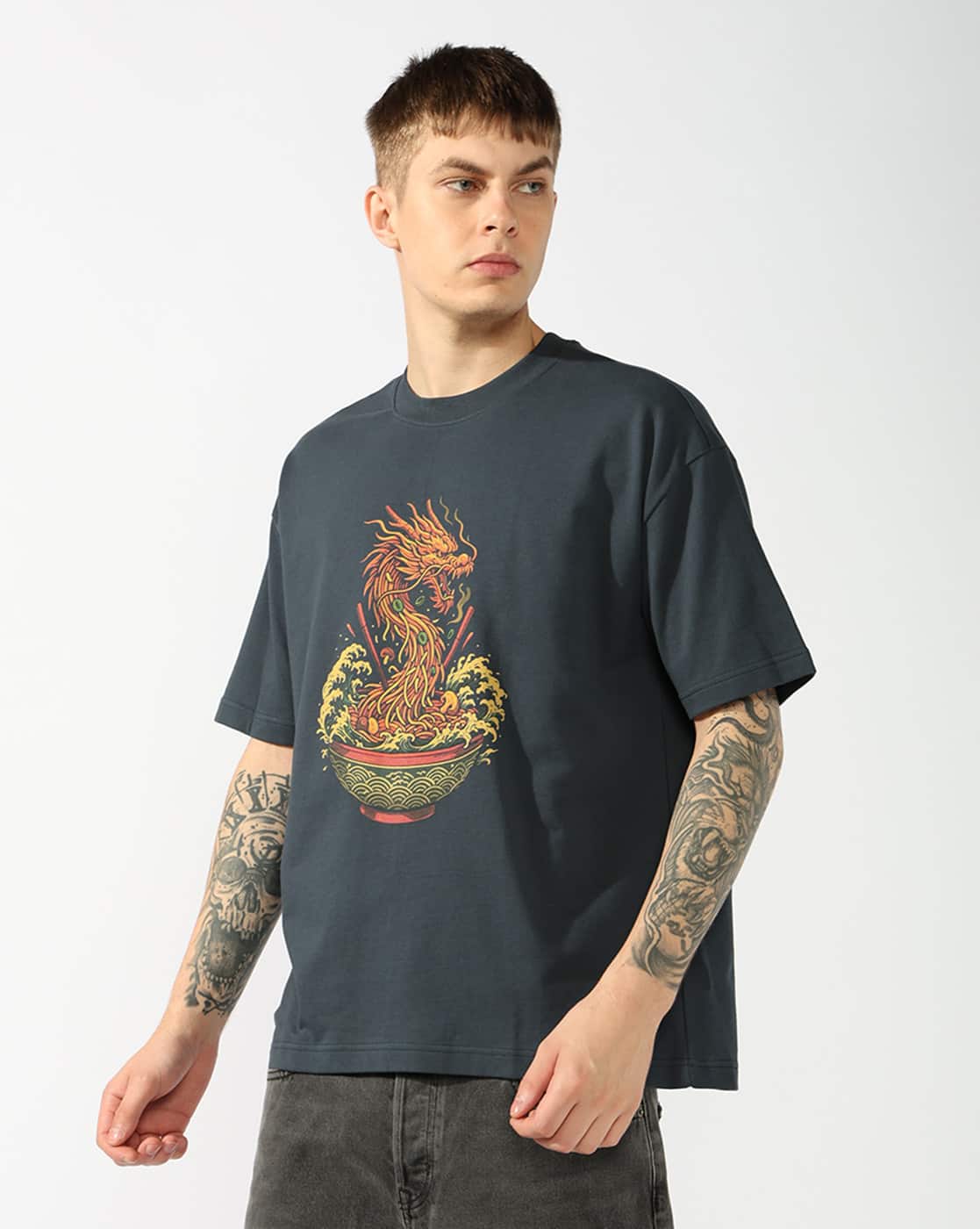 SUPER★DRAGON Tシャツ　Lサイズ Buy Midnight Blue Tshirts for Men by SUPERDRY Online | Ajio.com