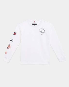 tommy hilfiger Boys Printed Relaxed Fit Cotton T-Shirt-picture-12