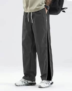 Men Mid Rise Fixed Waist Track Pants