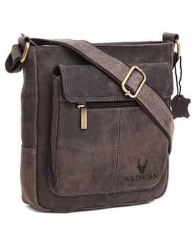 wildhorn Men Logo Embossed Crossbody Sling Bag-picture-34