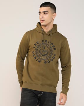 lee cooper Men Brand Embroidered Regular Fit Hoodie-picture-38