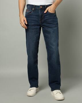 Men Shawn Mid-Wash Relaxed Fit Jeans