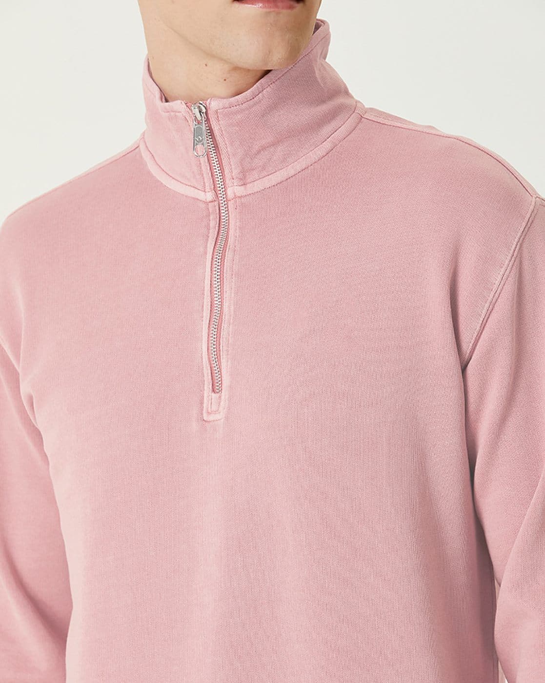 Men Loose Fit Turtleneck Sweatshirt