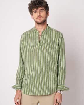 vastrado Men Striped Regular Fit Short Kurta-picture-43