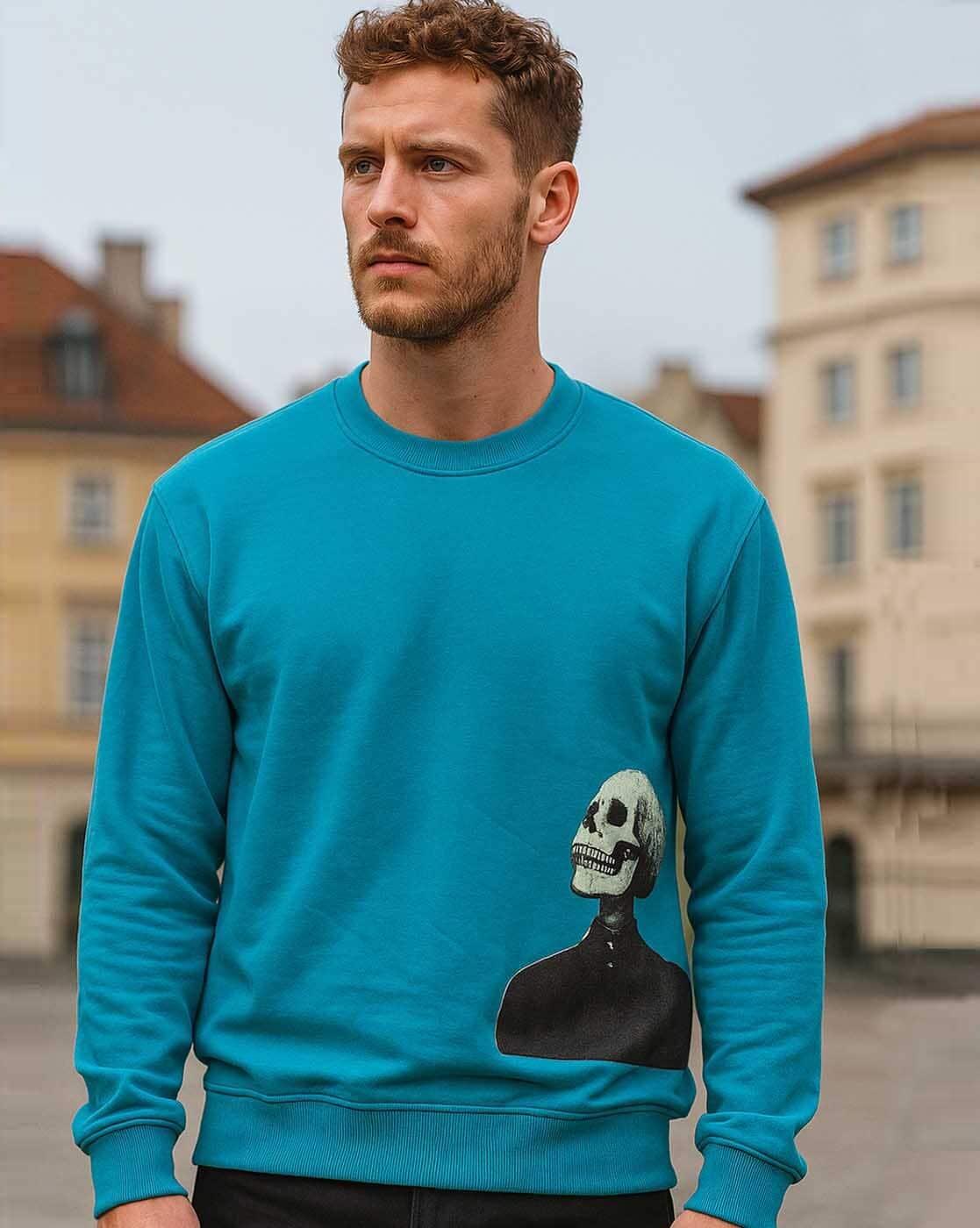 Buy Turquoise Sweatshirt & Hoodies for Men by OBAAN Online | Ajio.com
